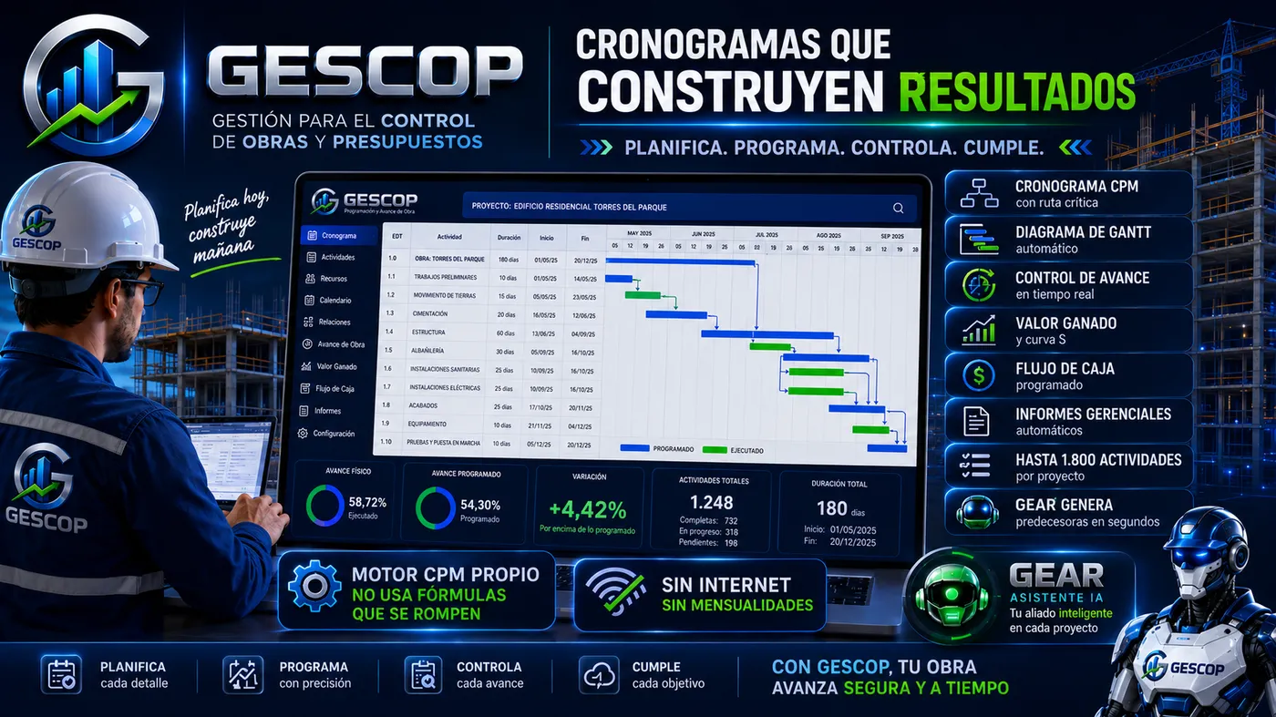 Resumen de Programación y Avance de Obra