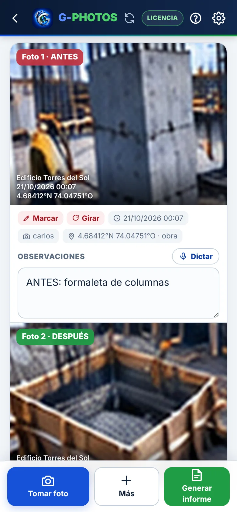 Antes y después