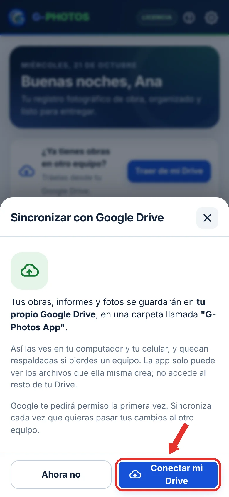 Con Google Drive (incluido)
