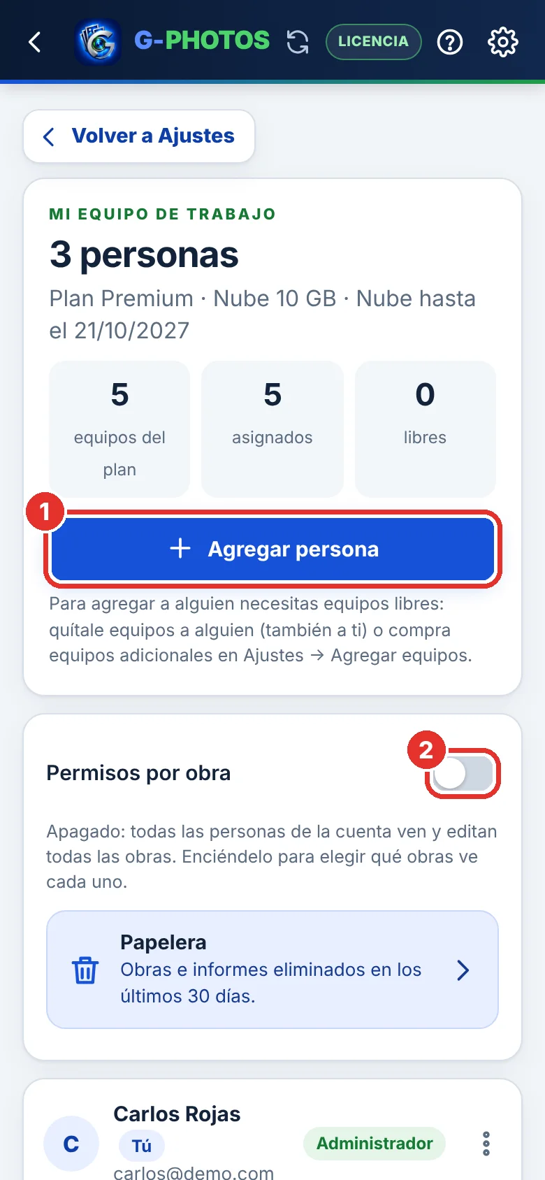 Mi equipo de trabajo