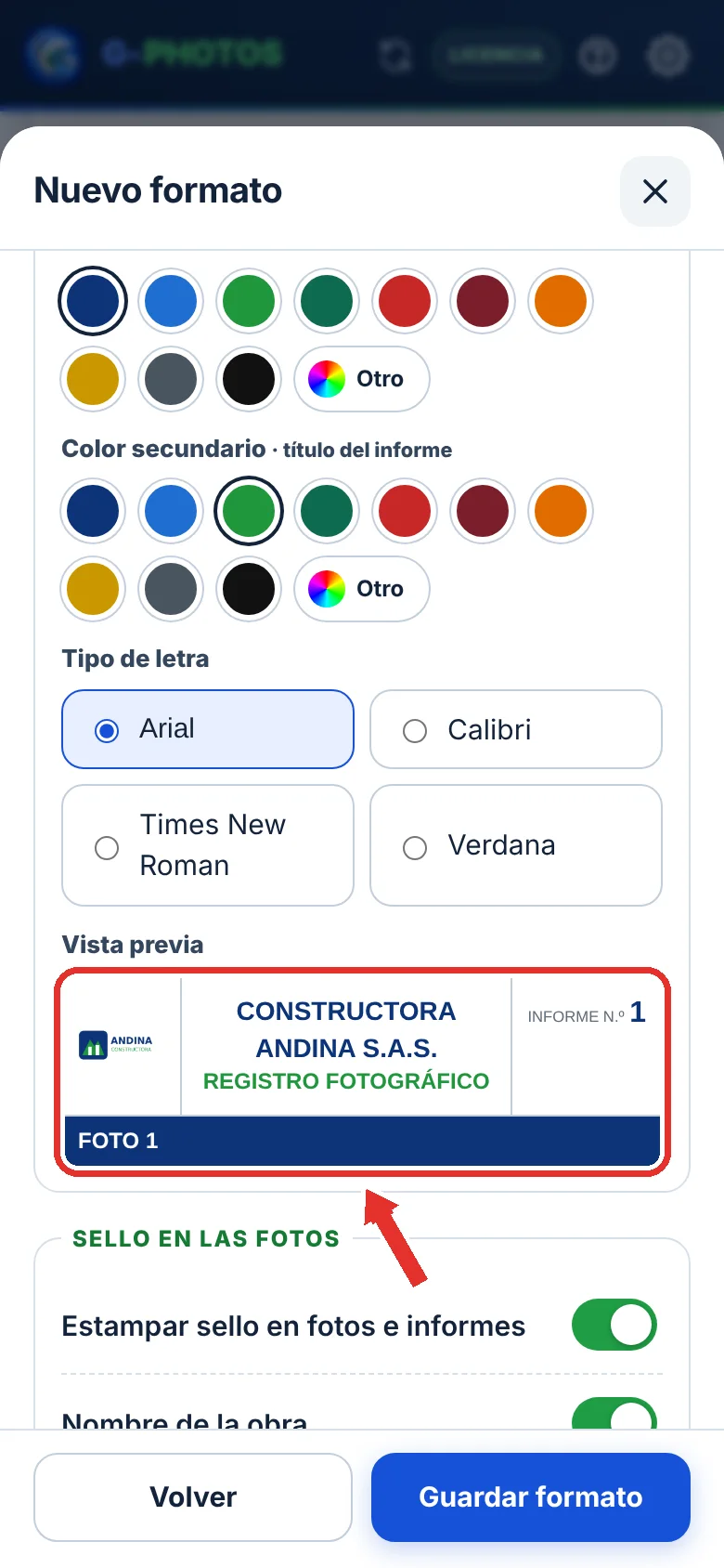 Colores y letra