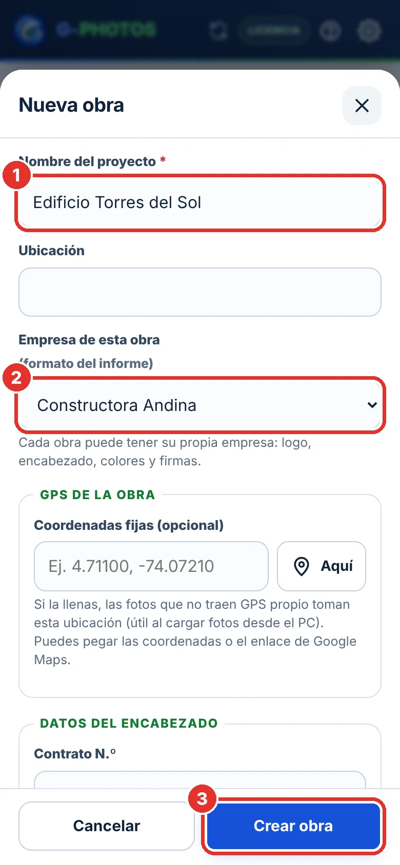 Datos de la obra