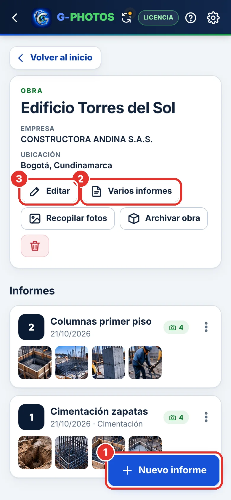 La obra por dentro